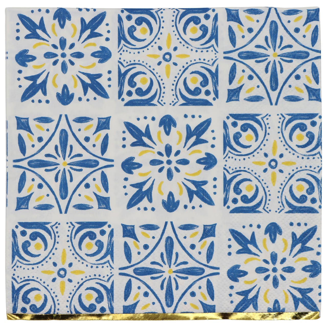 Citrus Kitchen Blue Tile Paper Lunch Napkins, 20ct. by Celebrate It™